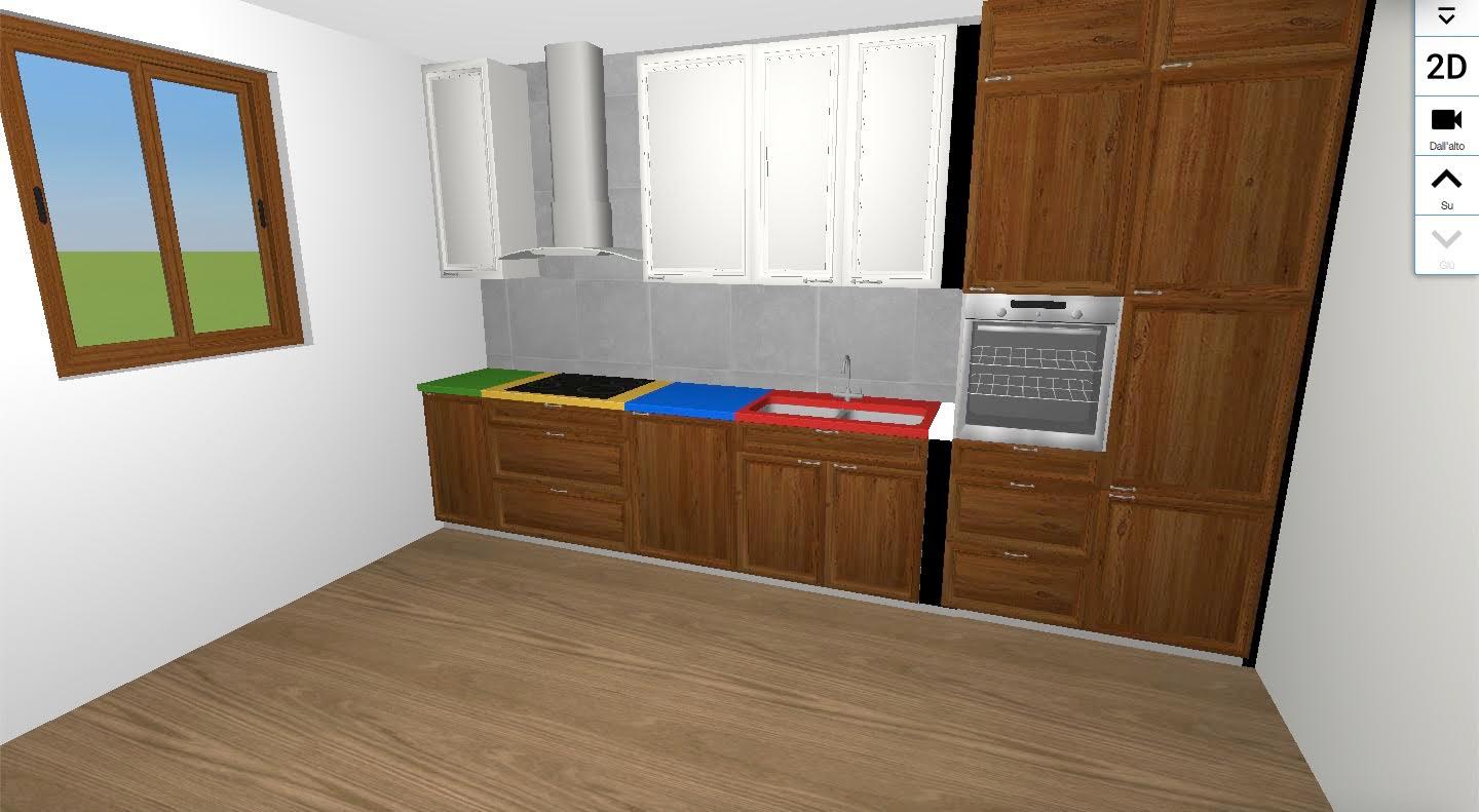 Progetto cucina lineare