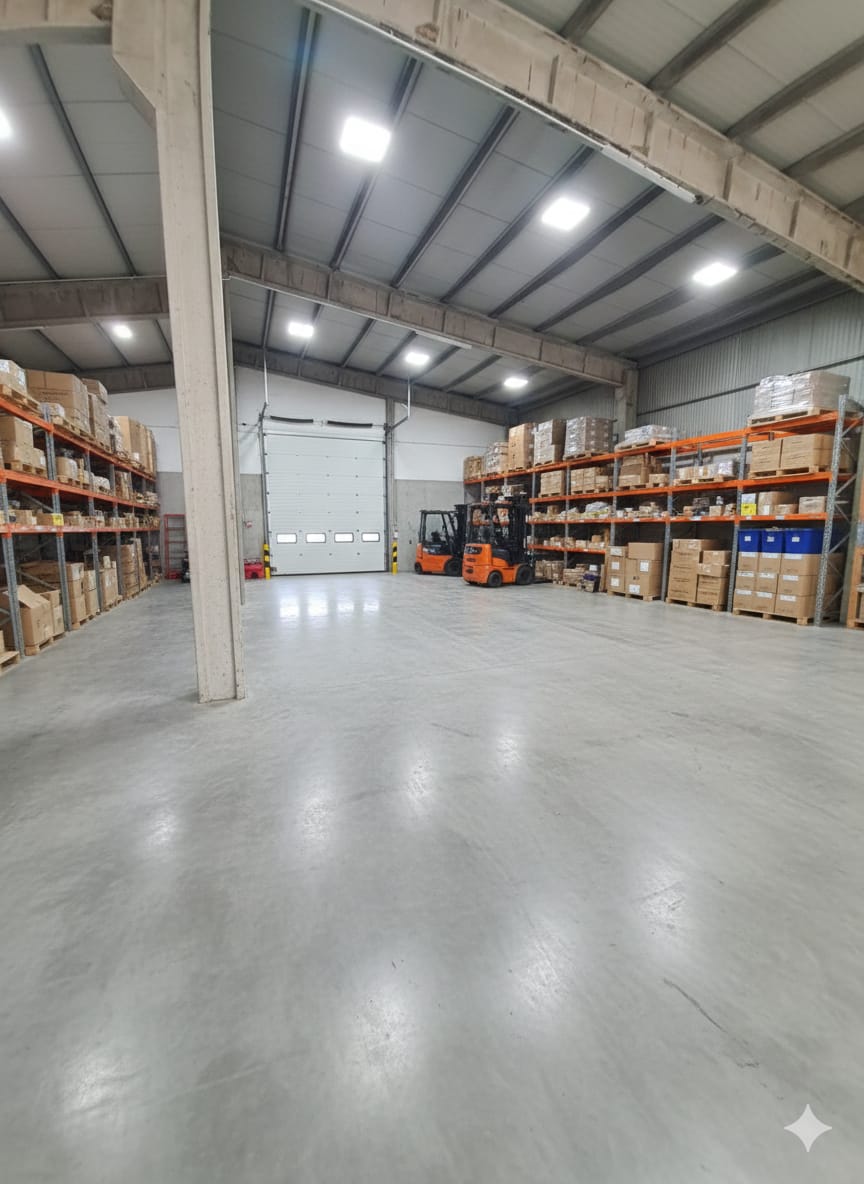 Interno del magazzino deposito